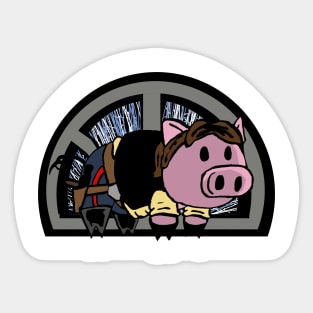 Ham solo in space! Sticker